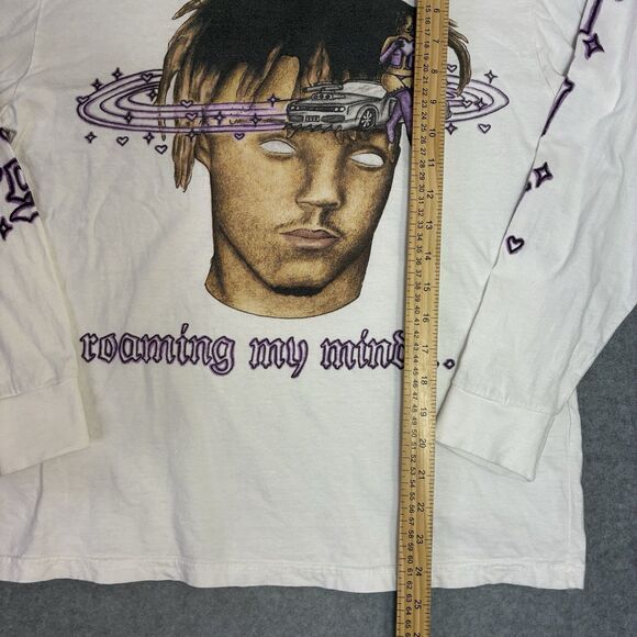 Juice WRLD 999 Roaming My Mind Long Sleeve Shirt Men’s Small White - Picture 3 of 6